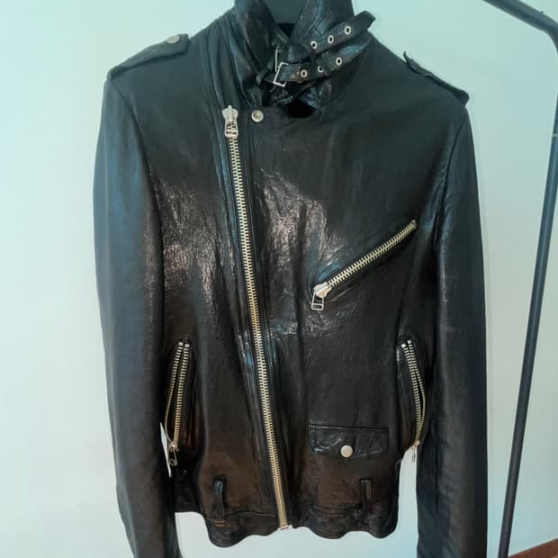 램스킨 양가죽 레더 자켓 (가죽자켓) / 블랙