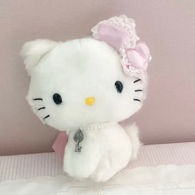 산리오 헤이세이 챠미 키티 인형 중형 사이즈