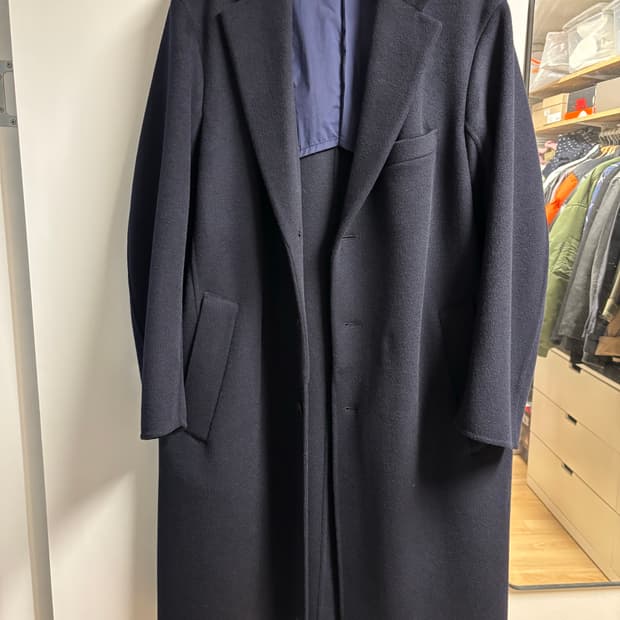 [L] 유니클로 질샌더 +J 캐시미어블렌드 오버사이즈 체스터코트