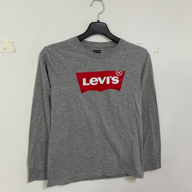 리바이스 긴팔 티셔츠 그레이