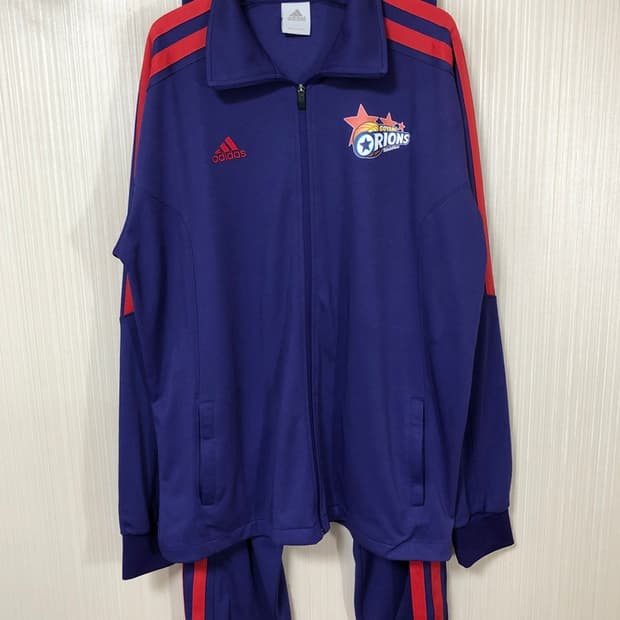 KBL 아디다스 고양오리온스 선수지급 트레이닝자켓/팬츠세트 115