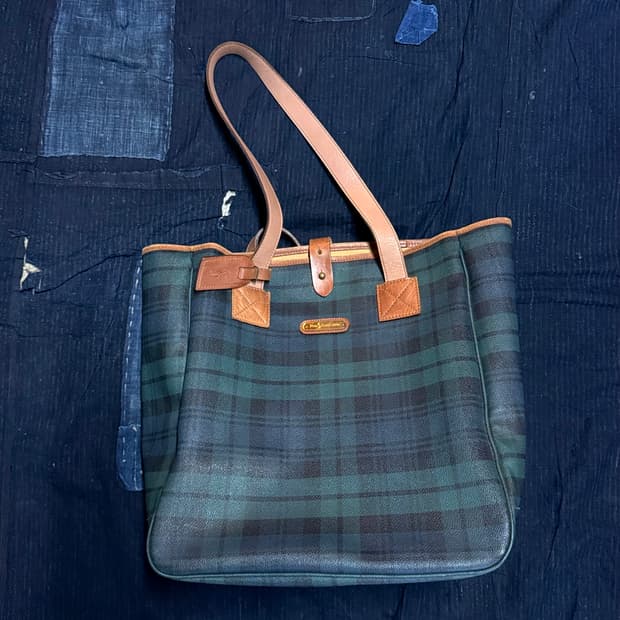 폴로 랄프로렌 블랙와치 토트백