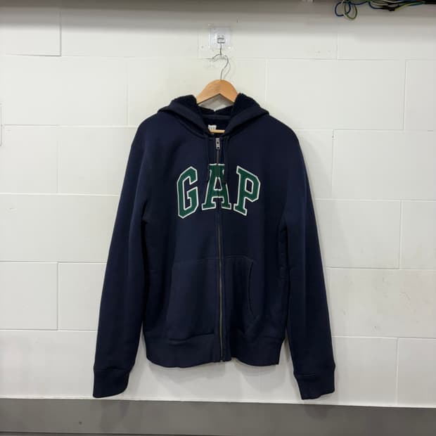 갭 양털 후드집업