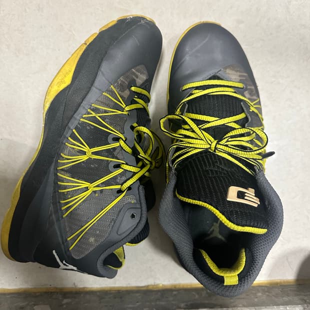 조던 농구화 블랙 /옐로우 