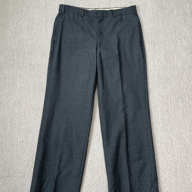 제이프레스 그레이 울 슬렉스 