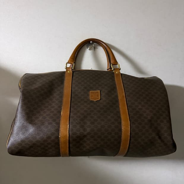 빈티지 셀린느 마카담 패턴 보스턴 여행구