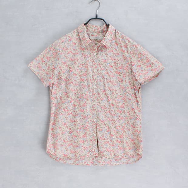 shuca GLOBAL WORK _ floral cotton shirt