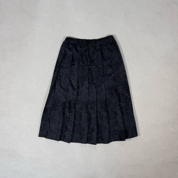 Floral Black Long Skirt