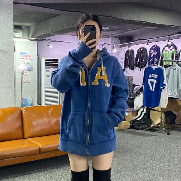 아베크롬비 y2k 빅로고 후드 집업 B2965