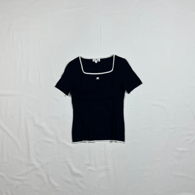 90‘s 꾸레쥬 꾸레주 courreges 로고 반팔티