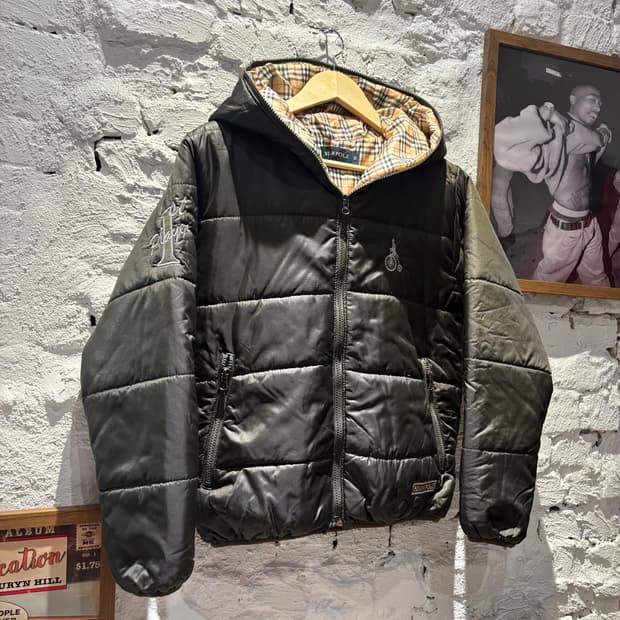 빈폴 빈티지 후드패딩 자켓