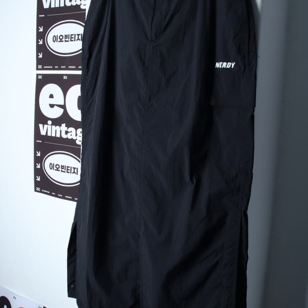 W(L) 널디 스커트 치마 새상품 H라인 나일론 롱-P9906