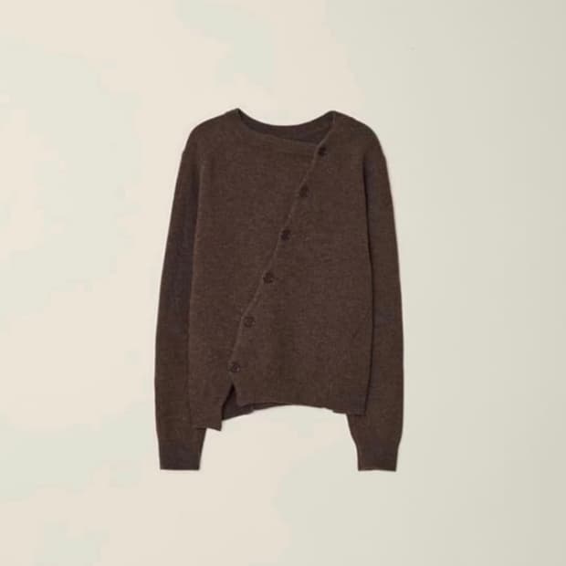 EE 2WAY CARDIGAN BROWN