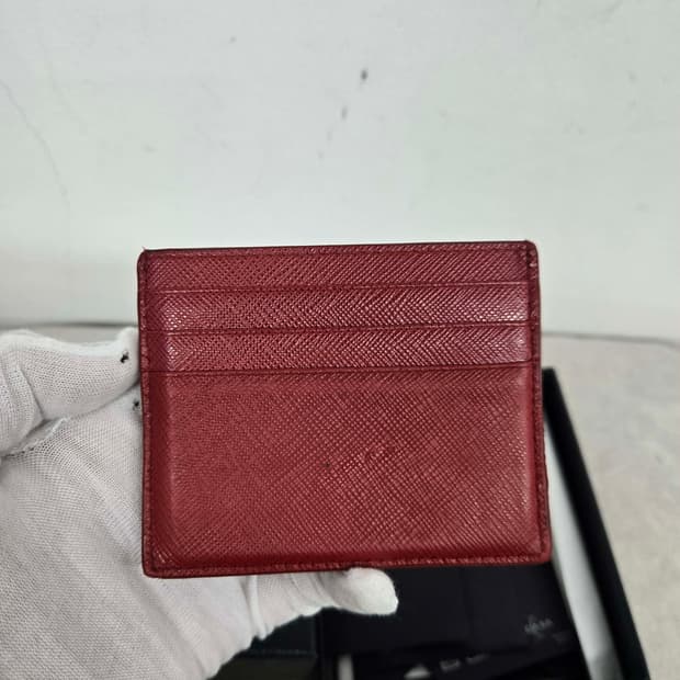 [보증서 정품] 프라다 사피아노 카드지갑