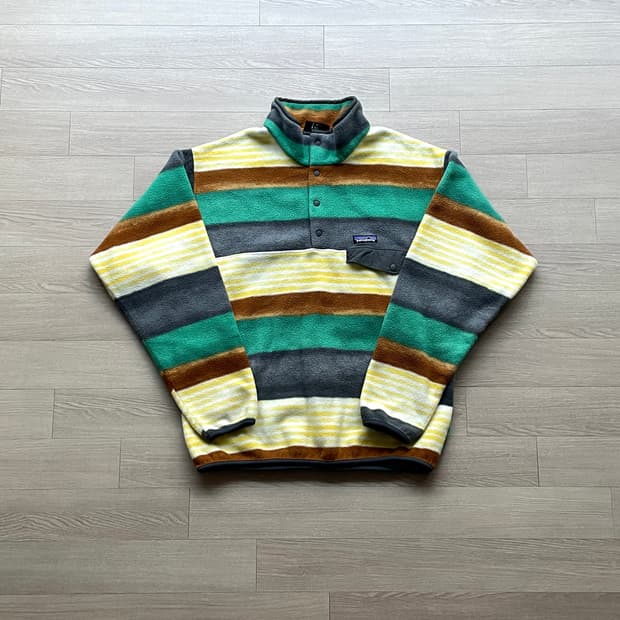 파타고니아 신칠라 스트라이프 패턴 플리스 자메이카 patagonia