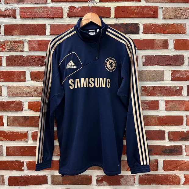 (110)아디다스 첼시 11-12 하프집업 트레이닝 탑