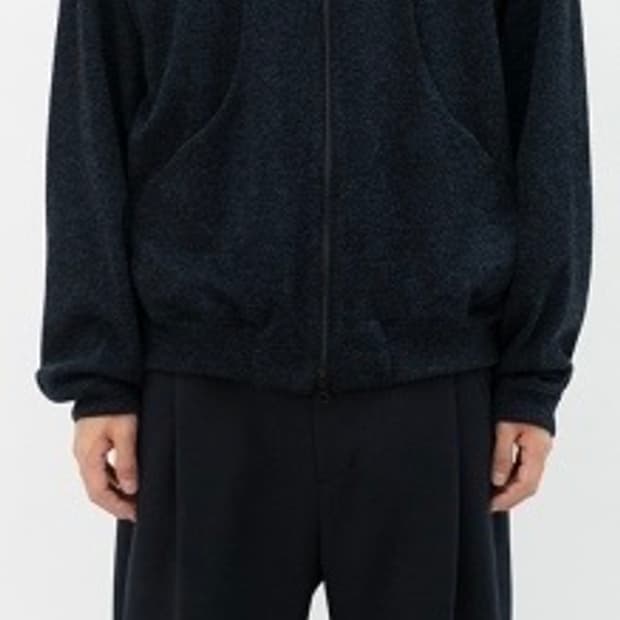 폴리테루 플리시 집업 후디 네이비 3