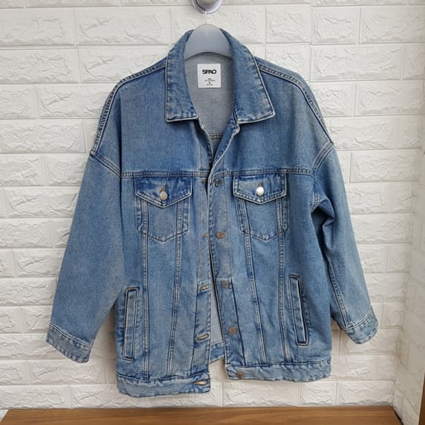 스파오 데님 자켓 M 66 (오버핏 청자켓)