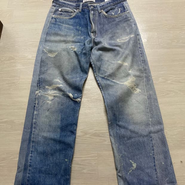 아워레가시 디지털 프린트 데님 써드컷 32사이즈