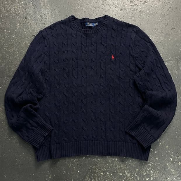 105 폴로 꽈배기 니트 