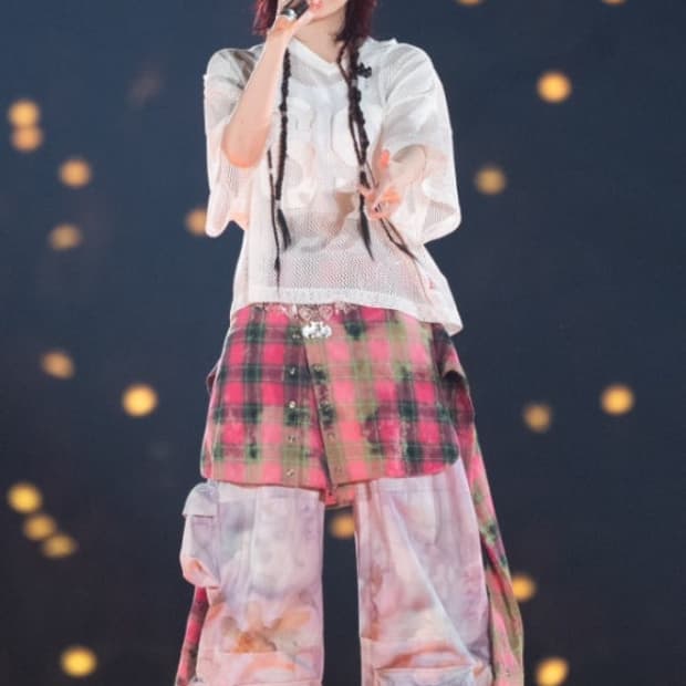 아이유 착용) 오픈와이와이 openyy 레이어드 체크 스커트