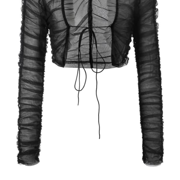 쓰리타임즈 셔링 가디건 블랙