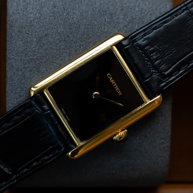 까르띠에 머스트 탱크 lm 쿼츠 빈티지 시계
