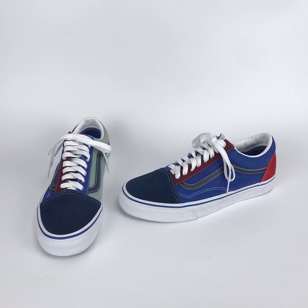 반스 vans 블루 레드 올드스쿨 스니커즈 신발 남성270