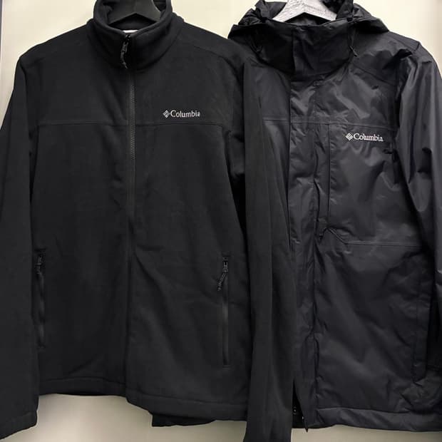 (M~L)컬럼비아 2 in 1 팁톤 피크 옴니테크 플리스 바람막이 점퍼