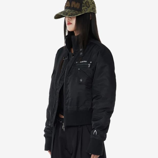 아캄 봄버 자켓 High-Neck Bomber Jacket