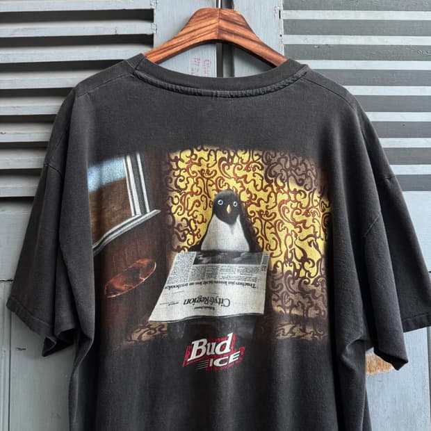 [XL]90's BUD ICE USA 프로모 티셔츠