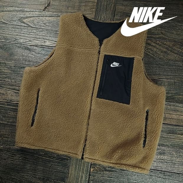 [나이키] 리버시블 양면 쉐르파 후리스 베스트 조끼 M19464