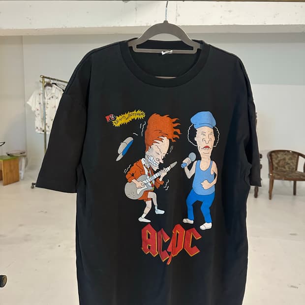 빈티지 밴드티 락티 acdc 비비스 벗헤드