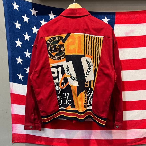 로맨틱크라운 백로고 패치 자켓