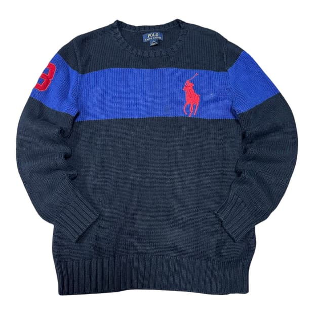 ✨ (바배) 폴로 랄프로렌 빅포니 니트 맨투맨 (14-16)