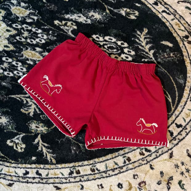 80s Russell custom short 러셀 커스텀자수 반바지