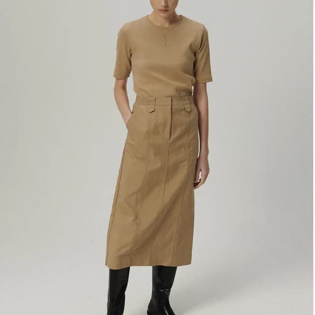 르아워 스커트 베이지 1사이즈 새상품 (정가 132,000원)