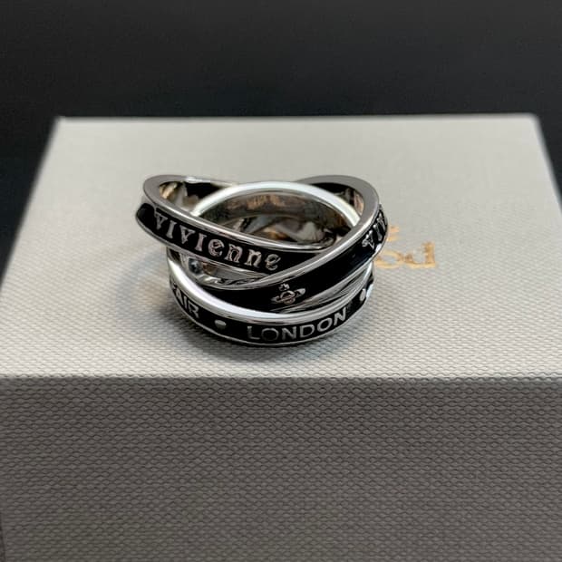 비비안웨스트우드 아카이브 percy 3단 레이어링 반지