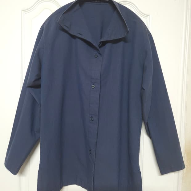 이세이 미야케 issey miyake permanente 네이비 셔츠