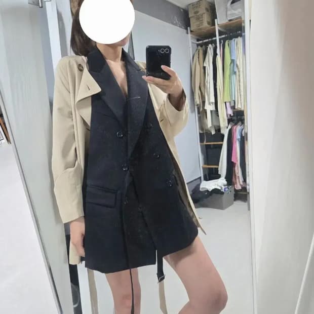 꼼데가르송 컷오프 자켓.긴자구입