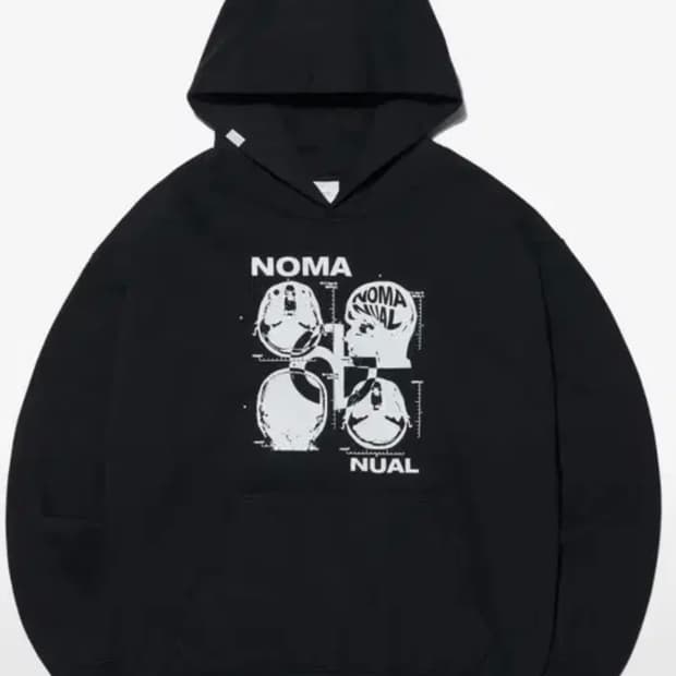 노매뉴얼 mri hoodie black