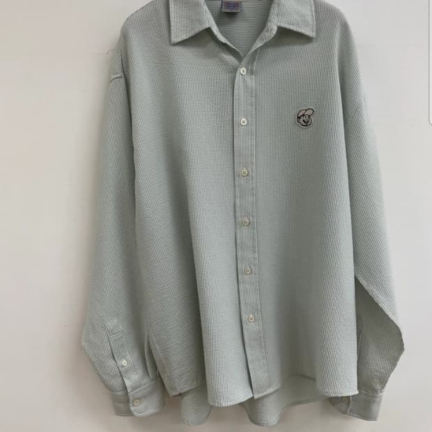 [판매] 이벳필드 시어서커 스트라이프 셔츠 (민트/그린)