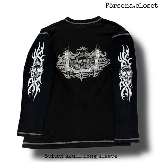Stitch skull long sleeve