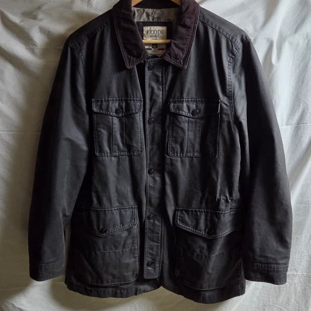 F.CODE 페라로 코티드 자켓 다크브라운 105