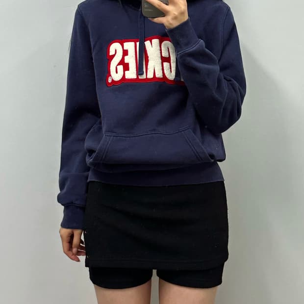 디키즈 스펠아웃 네이비 후드티