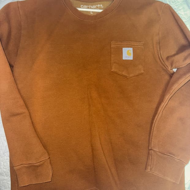 칼하트 포켓 맨투맨 브라운