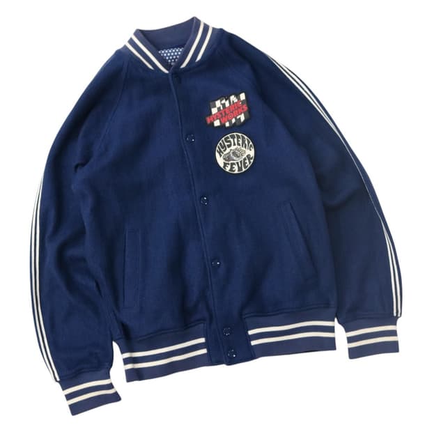 히스테릭 글래머 빈티지 레이싱 패치 스타디움 자켓 (FREE)