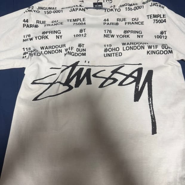 스투시 매장 구매 반팔티