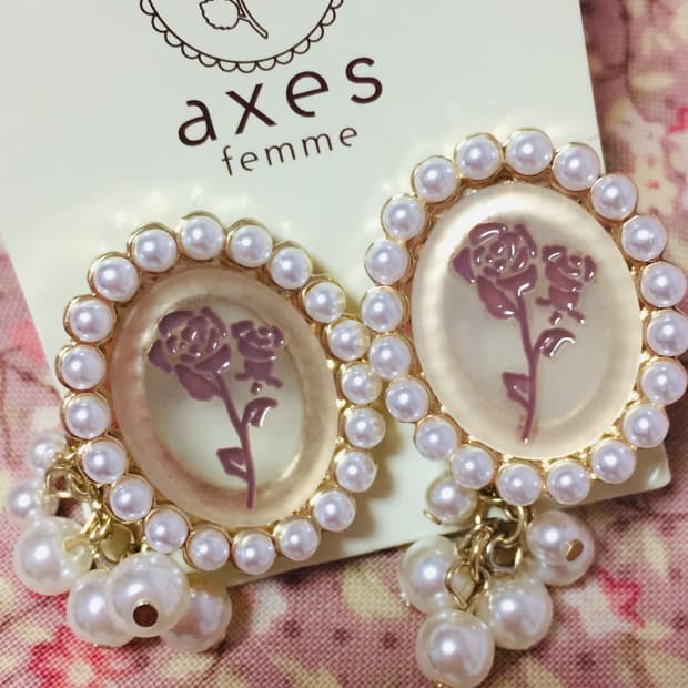 액시즈팜 귀걸이 귀찌 갸루 라떼갸루 히메갸루 빈티지 고전