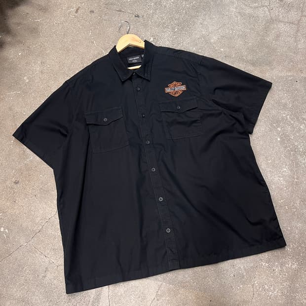 할리데이비슨 바앤실드 SS 반팔셔츠 BLACK